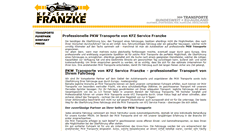 Desktop Screenshot of kfz-service-franzke.de