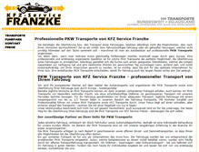 Tablet Screenshot of kfz-service-franzke.de